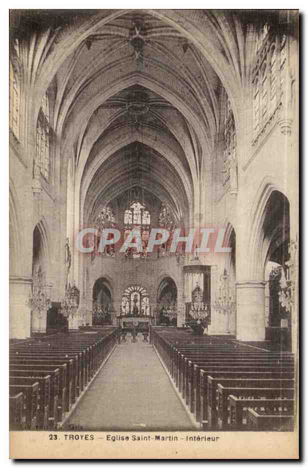 Troyes — Église Saint-Martin — Intérieur