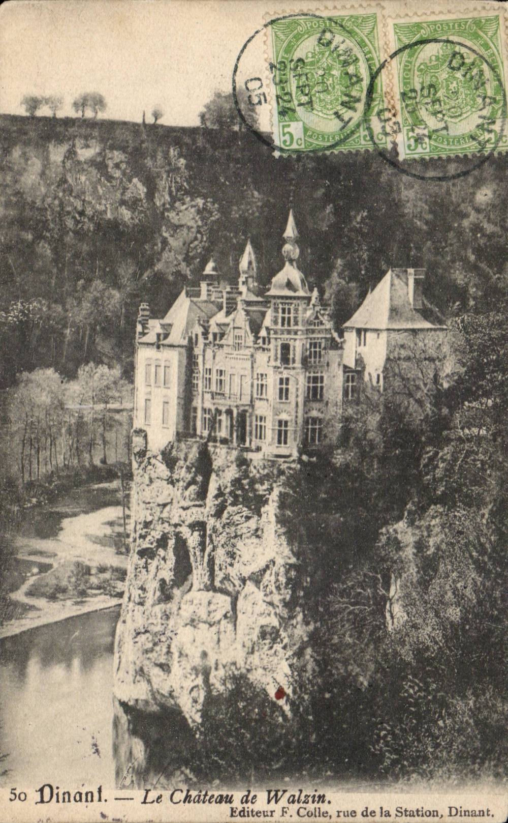 Belgie Belgique CPA Dinant Le chateau de Walzin