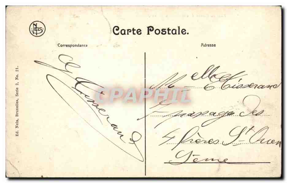 Bouillon — Pont de France et château des Moines — N.ELS, Série 2, No. 21 — Back