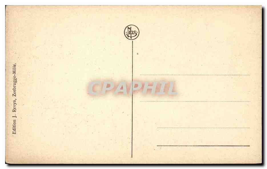 Zeebrugge — Entrée du Môle — Édition J. Revyn — Rückseite