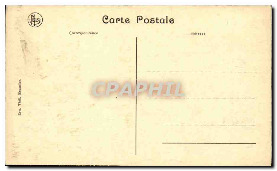 Belgie Belgique CPA Nieuport ville Les quais — Rückseite