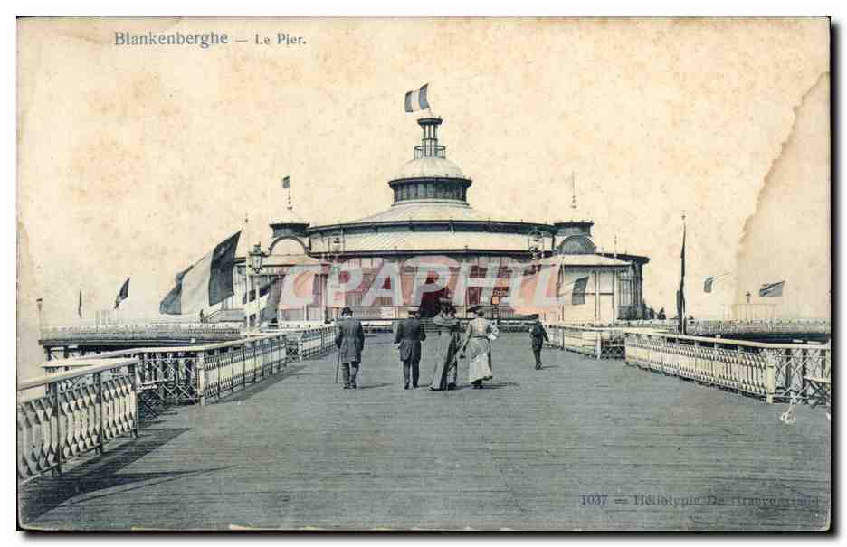 Belgie Belgique CPA Blankenberghe Le Pier