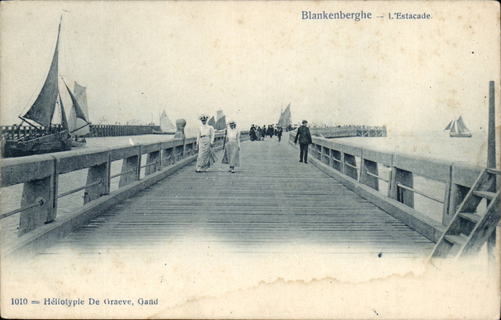 Belgie Belgique CPA Blankenberghe L'Estacade