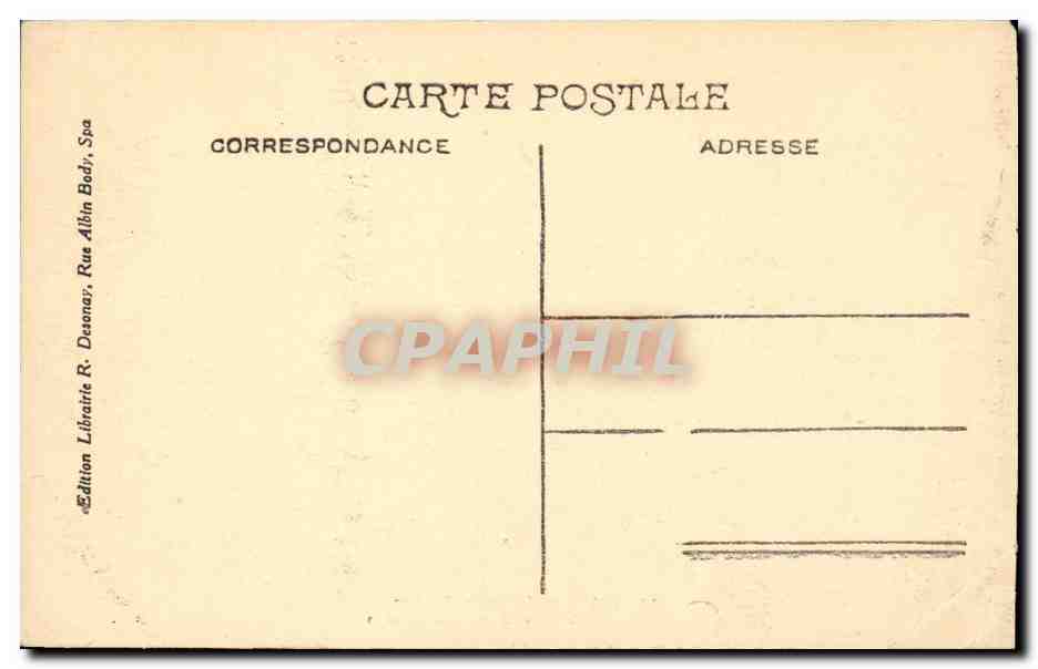 Belgie Belgique CPA Spa Interieur du Pouhon  — Rückseite