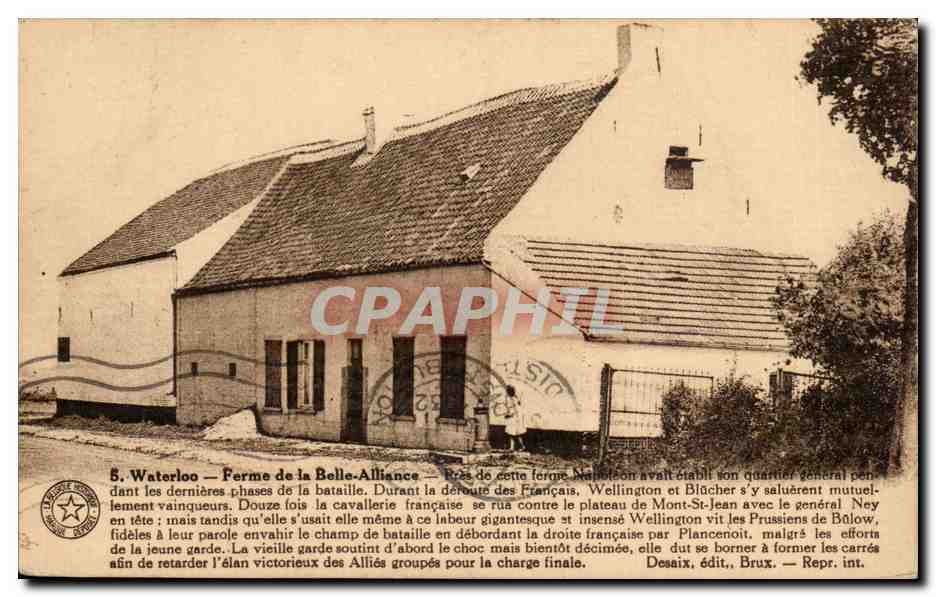 Belgique Belgie CPA Waterloo Ferme de la belle alliance