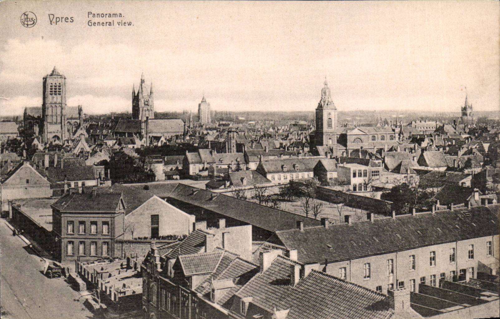 Belgique Belgie CPA Ypres Panorama