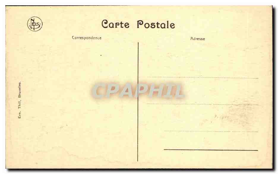 Belgie Belgique Nieuport CPA Hotel de ville — Rückseite