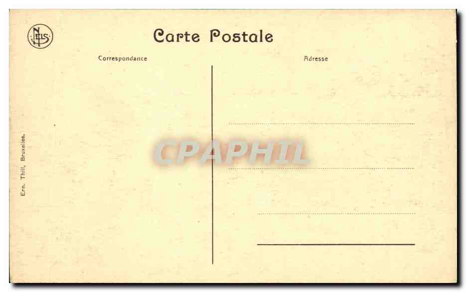 Belgie Belgique Nieuport CPA La tour des templiers et le boulevard exterieur — Rückseite