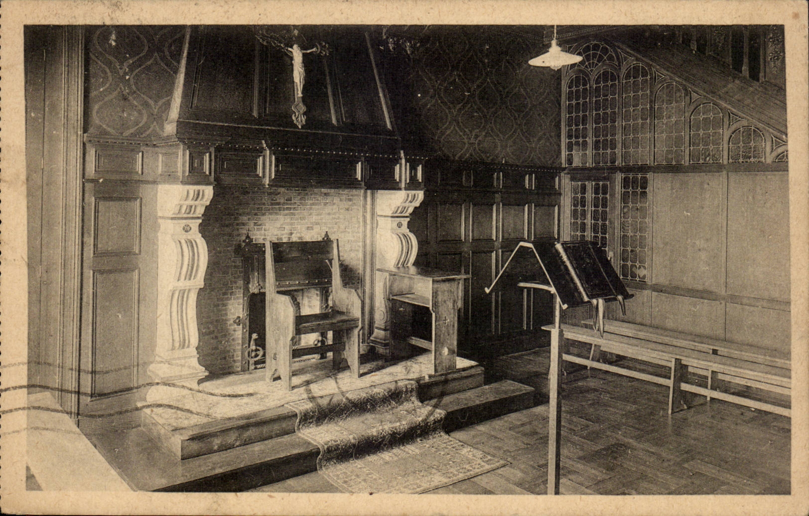 Belgie Belgique CPA Monastere du Mont Vierge Wepion s meuse le chapitre