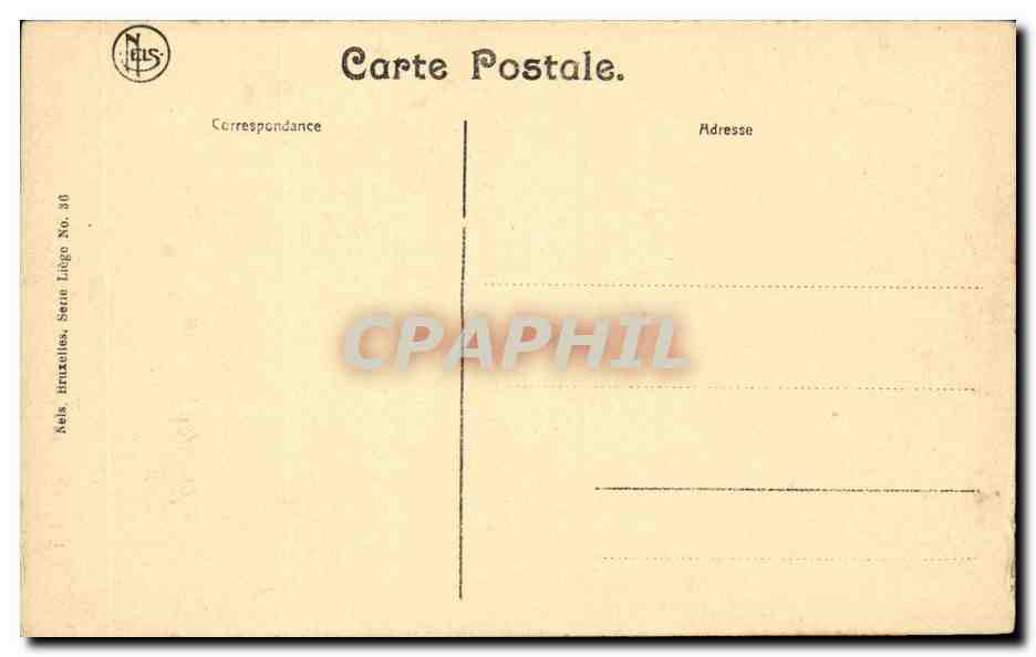 Belgie Belgique CPA Liege Le perron — Rückseite