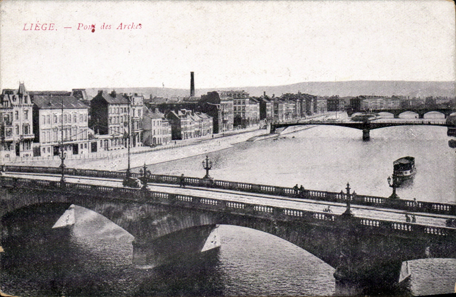 Belgie Belgique CPA Liege Pont des arches