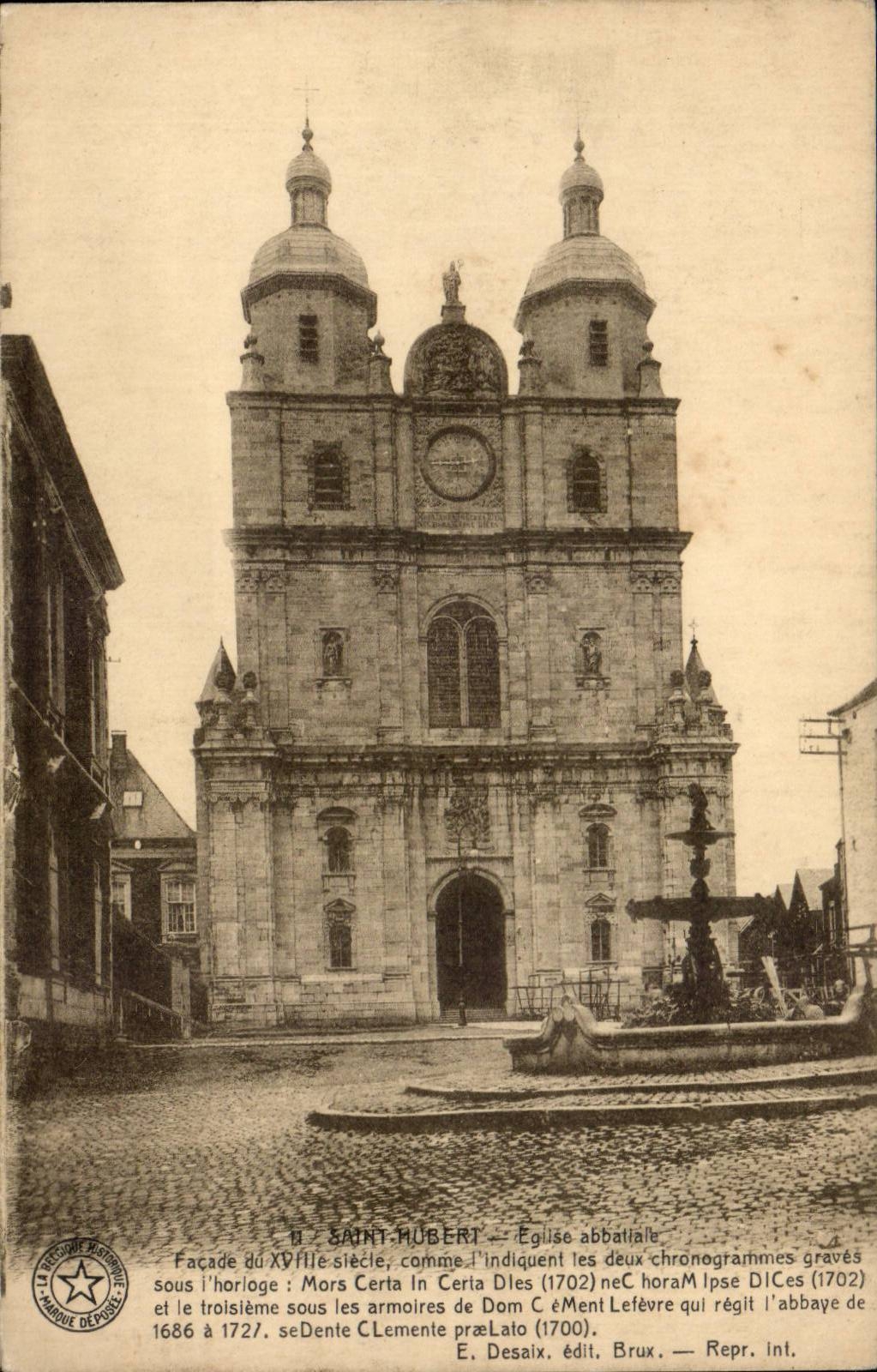 Belgie Belgique CPA Saint Hubert eglise paroissiale