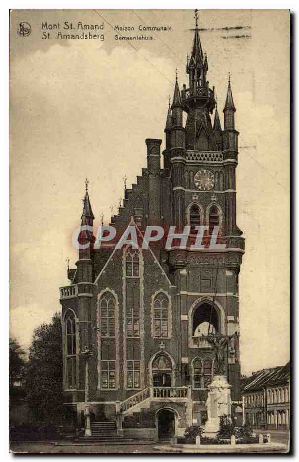 Mont St. Amand — Maison Communale — Édition M. Nonkel, Gand