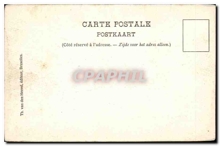 Belgie Belgique CPA Dinant Hotel des postes — Rückseite
