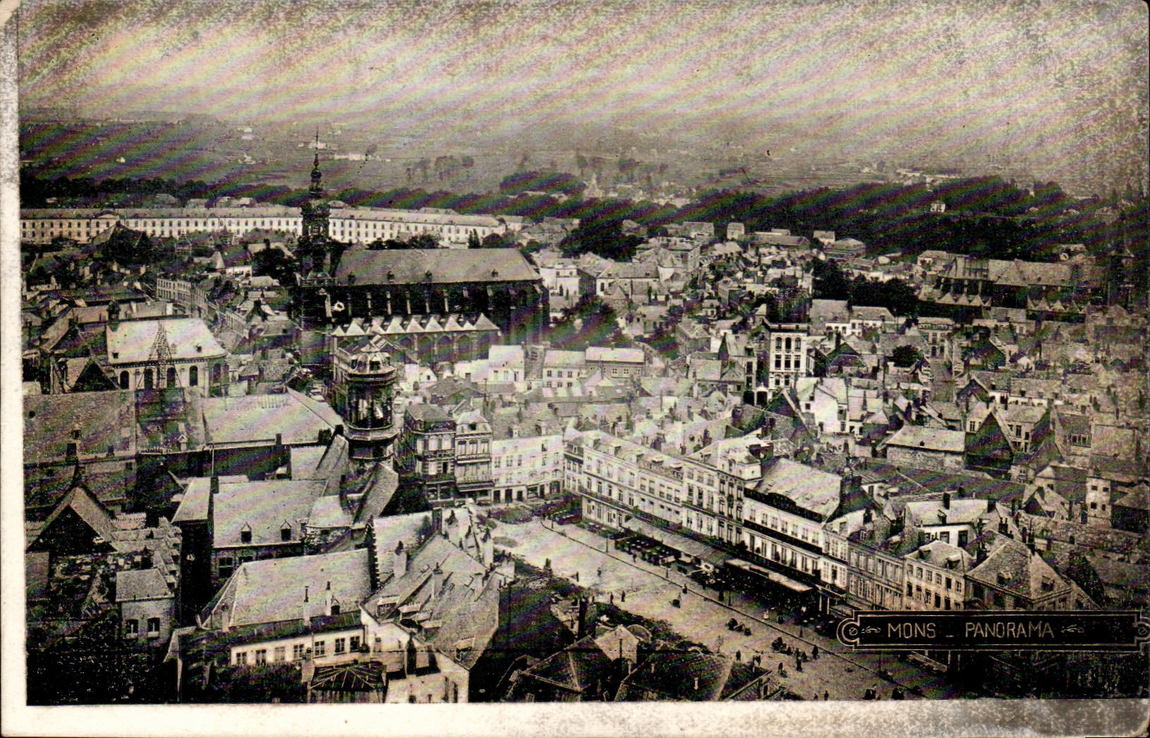 Belgie Belgique CPA Mons panorama