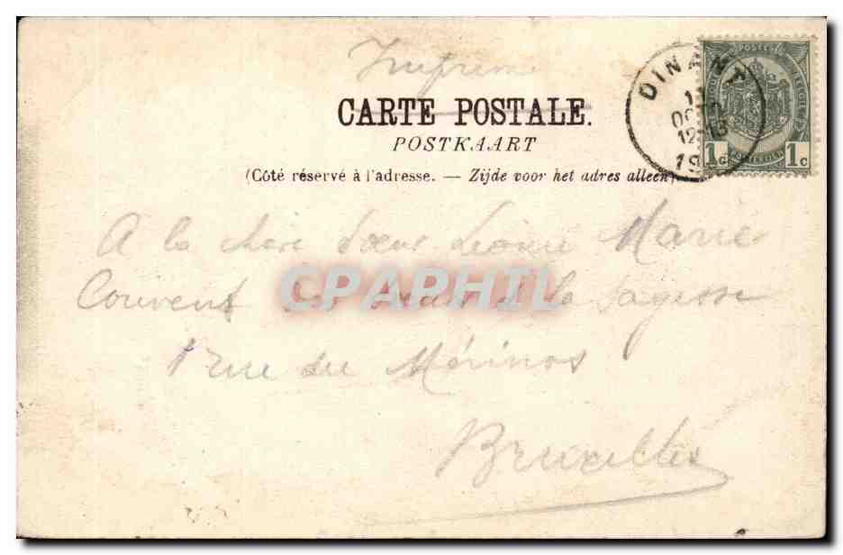 Belgie Belgique CPA Vallee de la Meuse Abbaye de Maredsous — Back