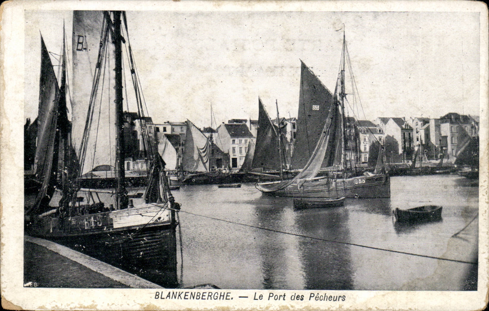 Belgie Belgique CPA Blankenberghe Le port des pecheurs
