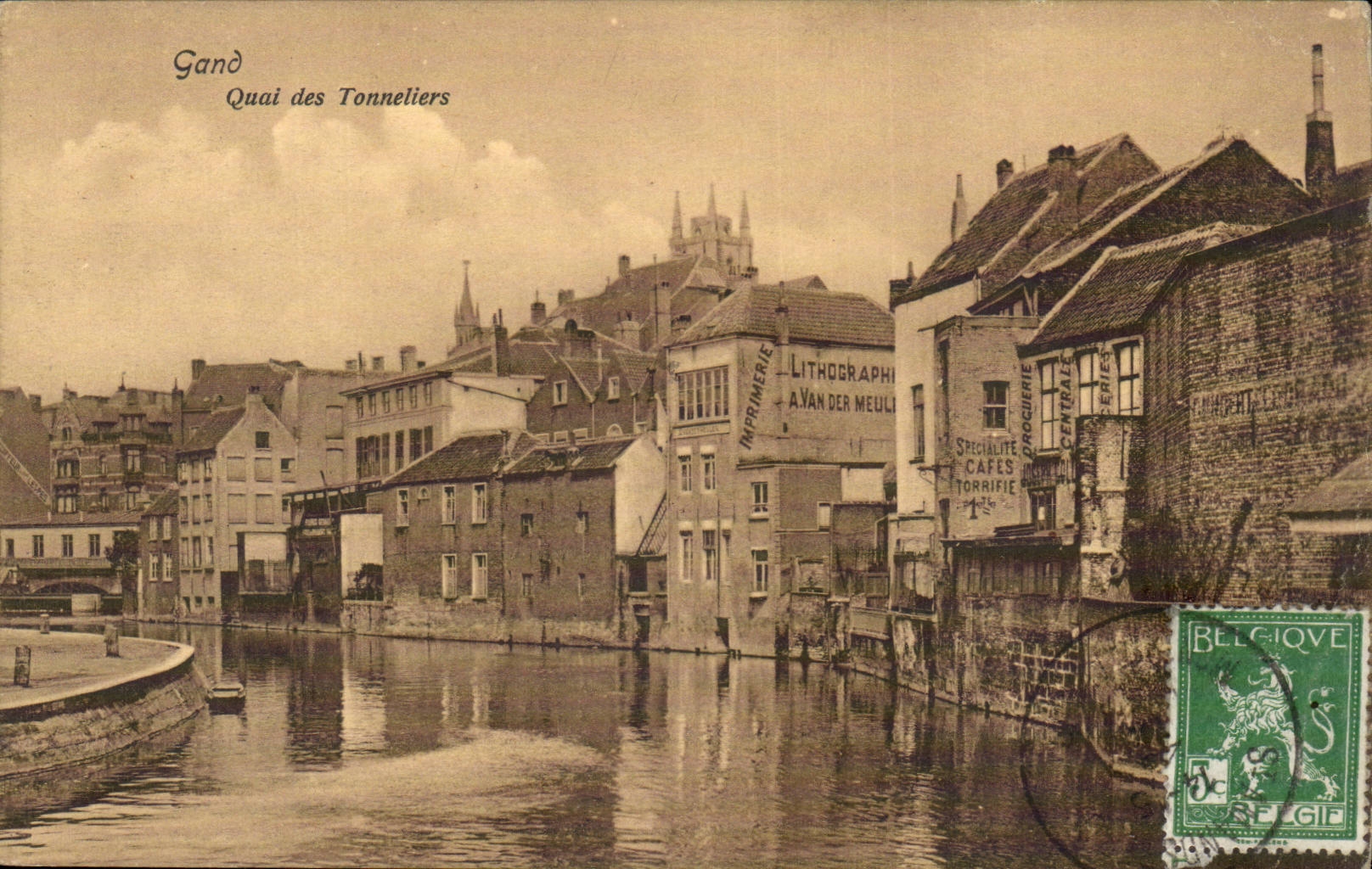 Belgie Belgique CPA Gand Quai des Tonneliers