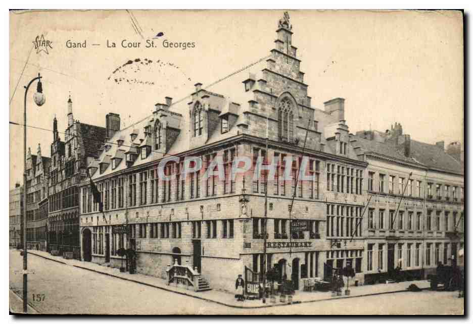 CPA Belgique Gand La cour St Georges 