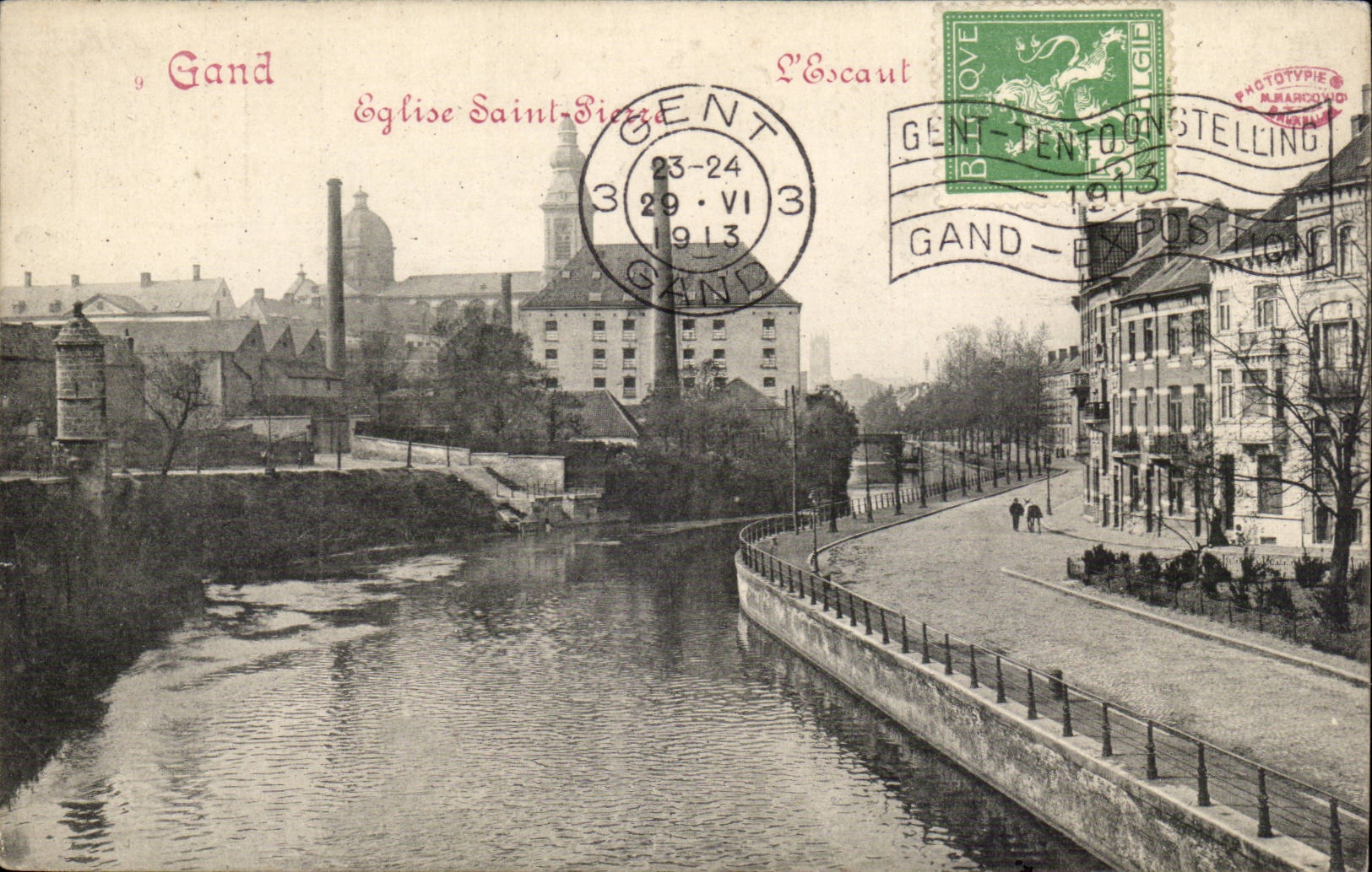 CPA Belgique Gand Eglise Saint Pierre L'Escaut