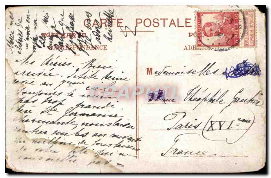 Verviers — Rue de Seroule, École Manufacturière — Verviers — Verso