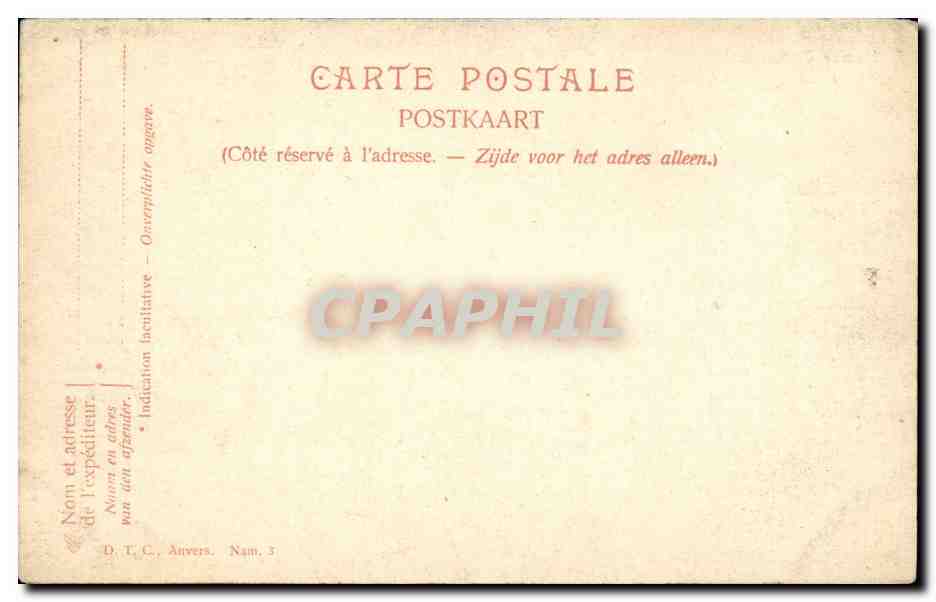 Namur Citadelle — Au Sommet de la Citadelle — D.T.C., Anvers, 3 — Verso
