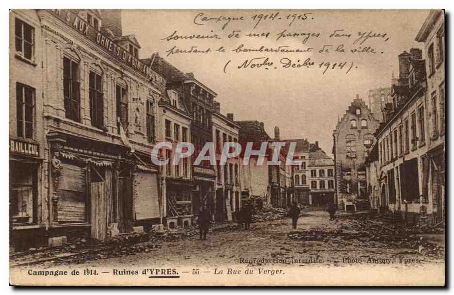 Ruines d'Ypres — La Rue du Verger — Photo Amgry, Ypres — n°55