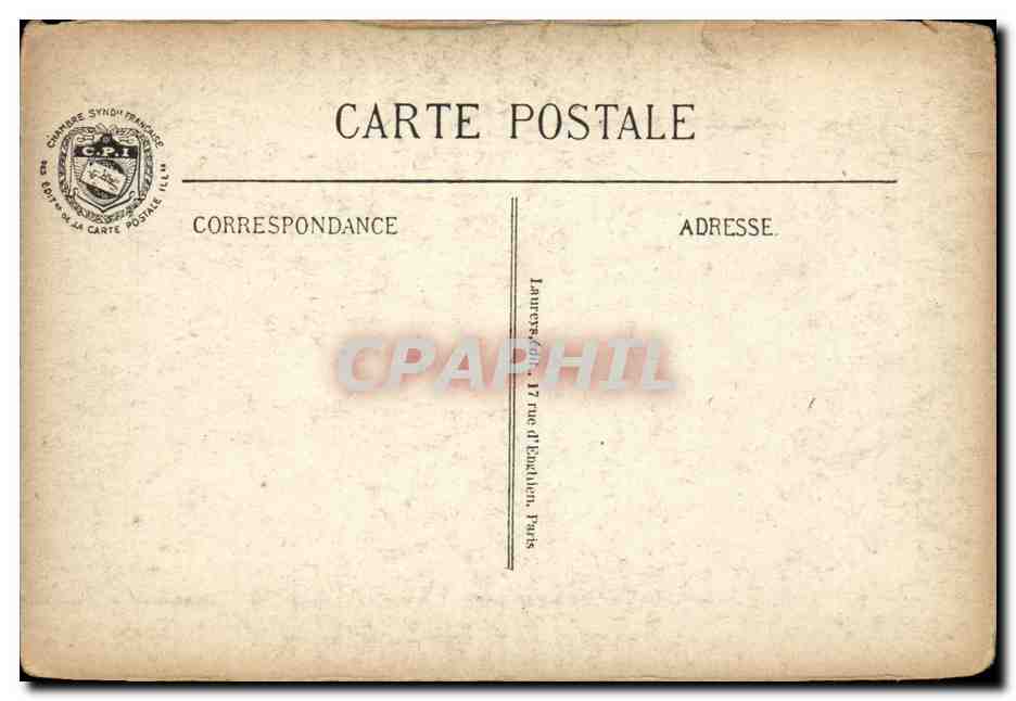 CPA Belgique Ypres Halle des drapiers — Rückseite