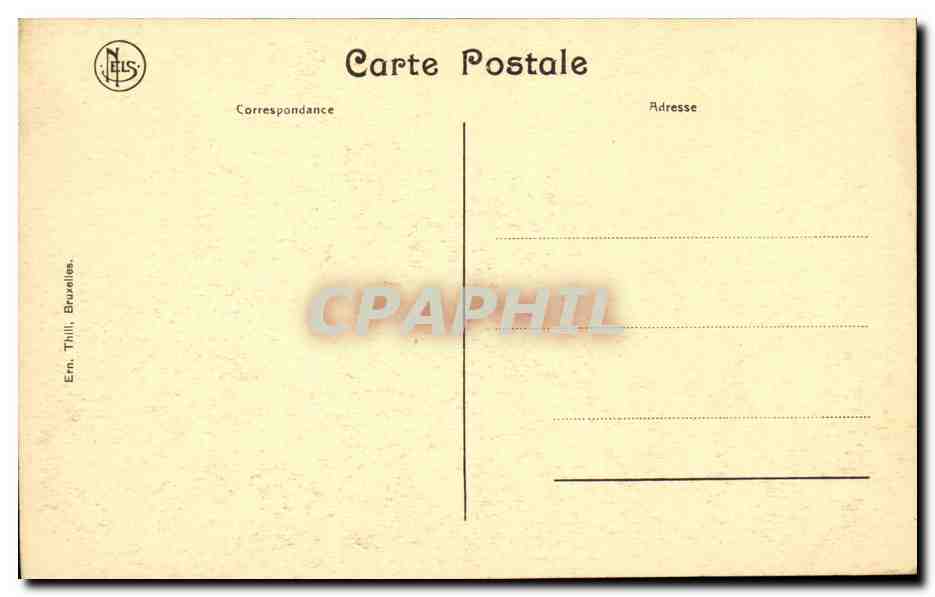CPA Belgique Nieuport Le quartier de la gare — Rückseite