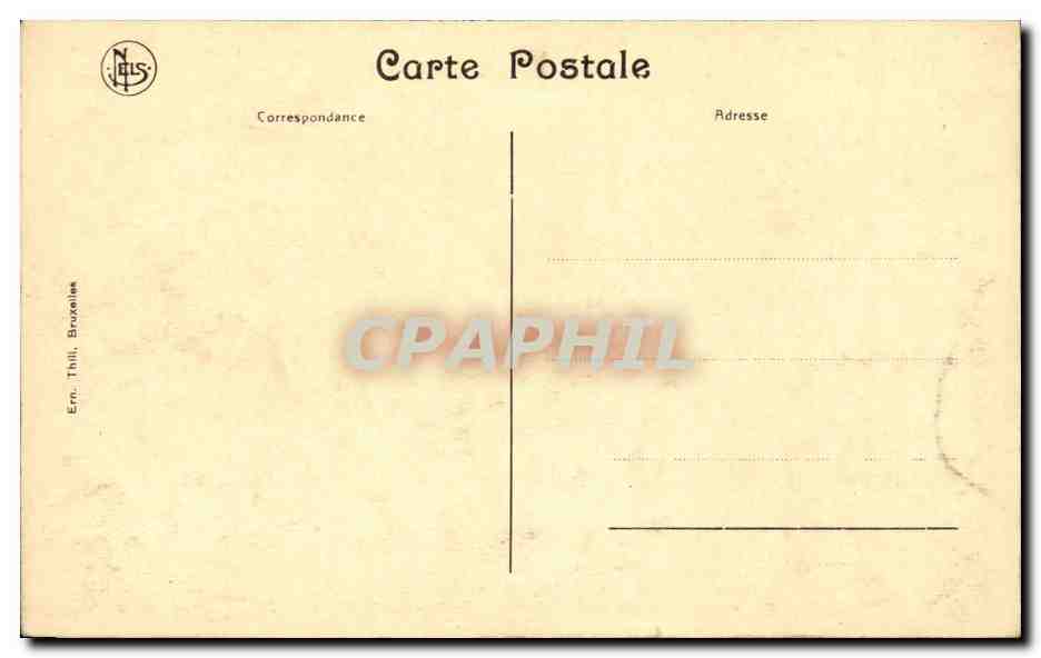 CPA Belgique Ruines de Nieuport Le grand chenal et les quais — Rückseite