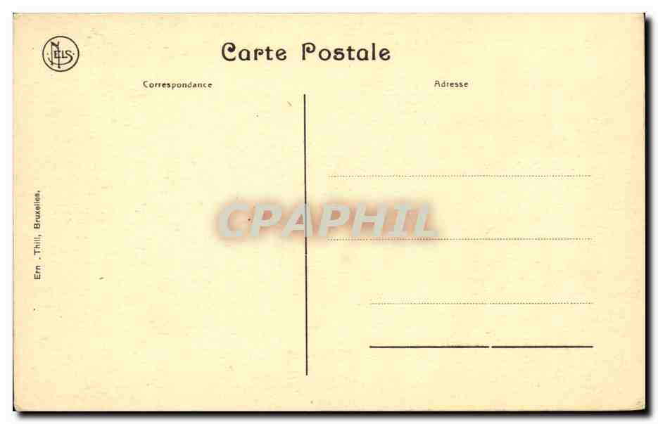 CPA Belgique Ruines de Nieuport Les ecluses — Rückseite