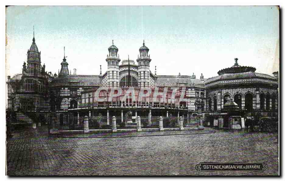 Ostende, Kursaal vue derrière — vue du bâtiment principal — éditeur C. Derrière