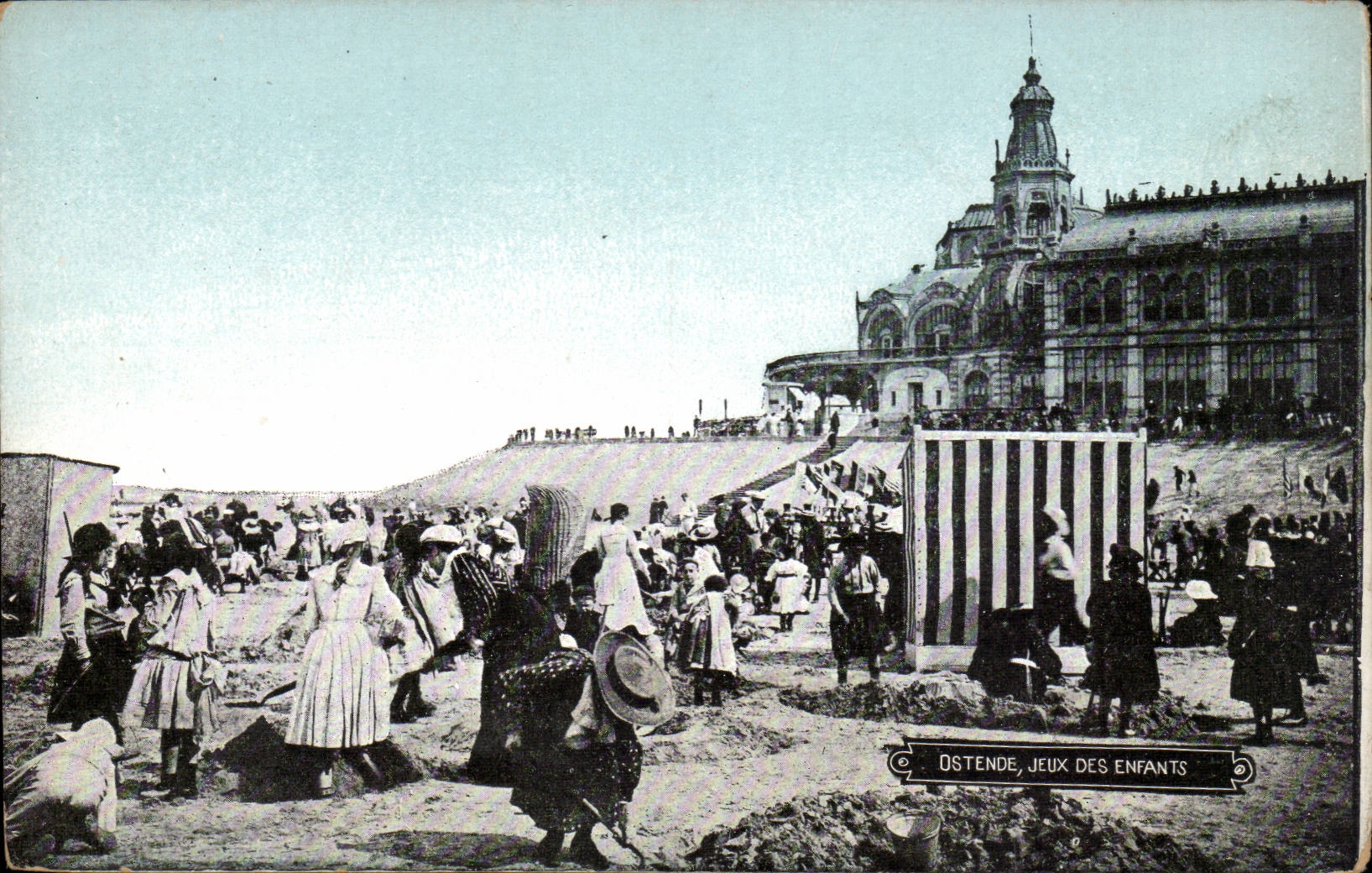 CPA Belgique Ostende Jeux des enfants