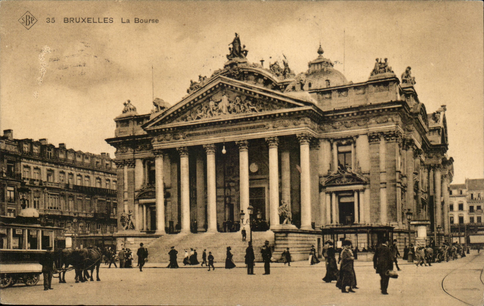 CPA Belgique Bruxelles La Bourse