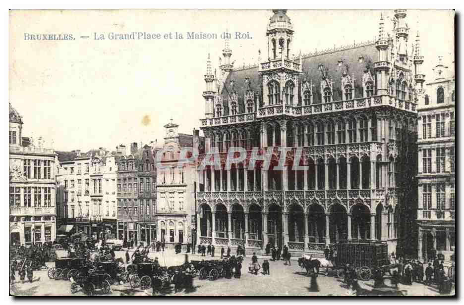 CPA Belgique Bruxelles La Grand place et la maison du roi