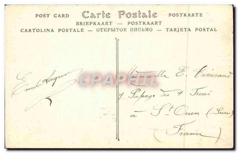 CPA Belgique Bruxelles Ixelles Monument de Charles de Coster — Verso