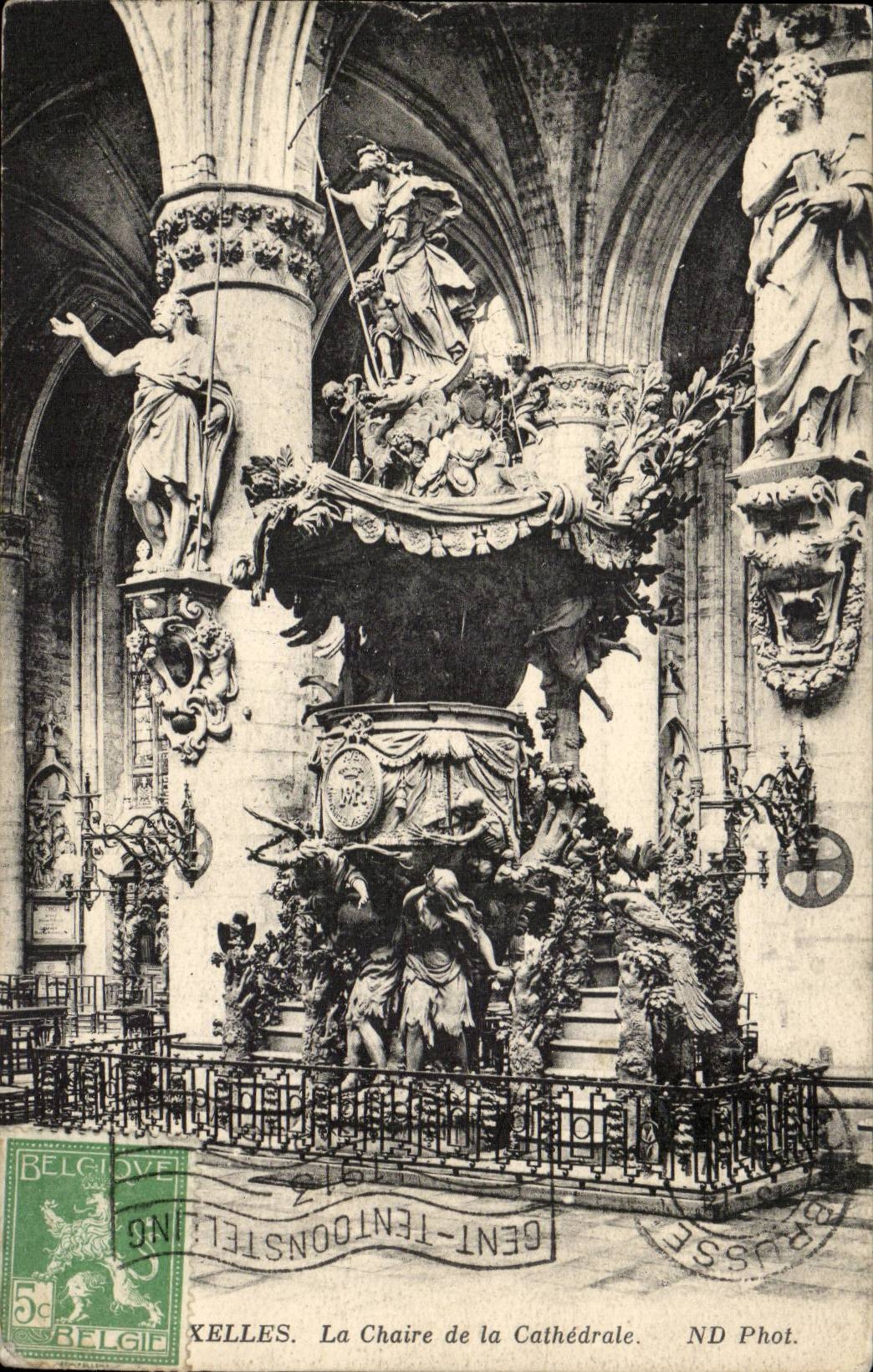 CPA Belgique Bruxelles La chaire de la cathedrale