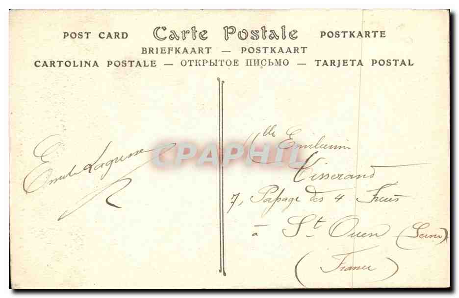 CPA Belgique Bruxelles La chaire de la cathedrale — Rückseite