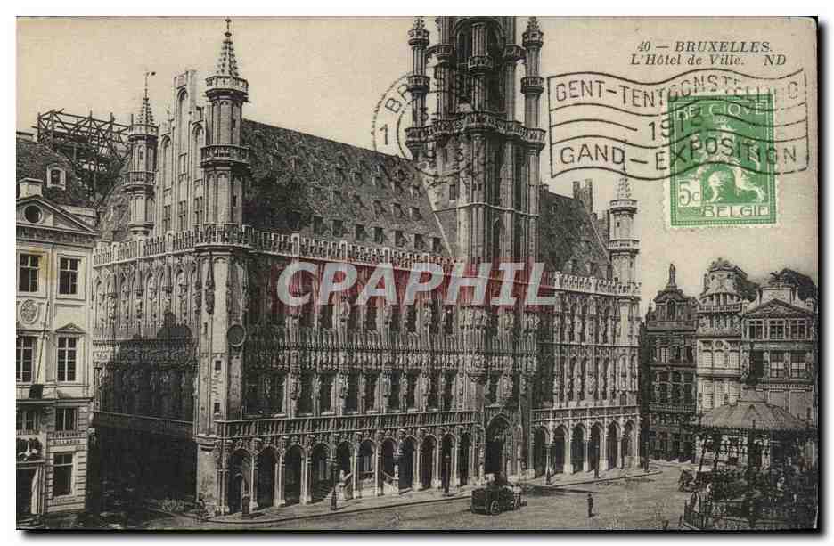 CPA Belgique Bruxelles L'hotel de ville