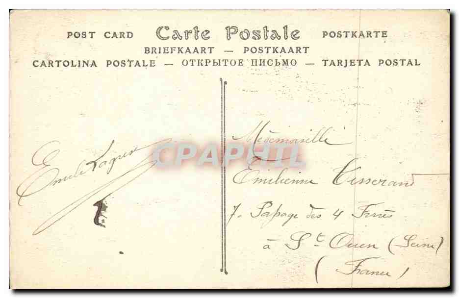 CPA Belgique Bruxelles L'hotel de ville — Rückseite