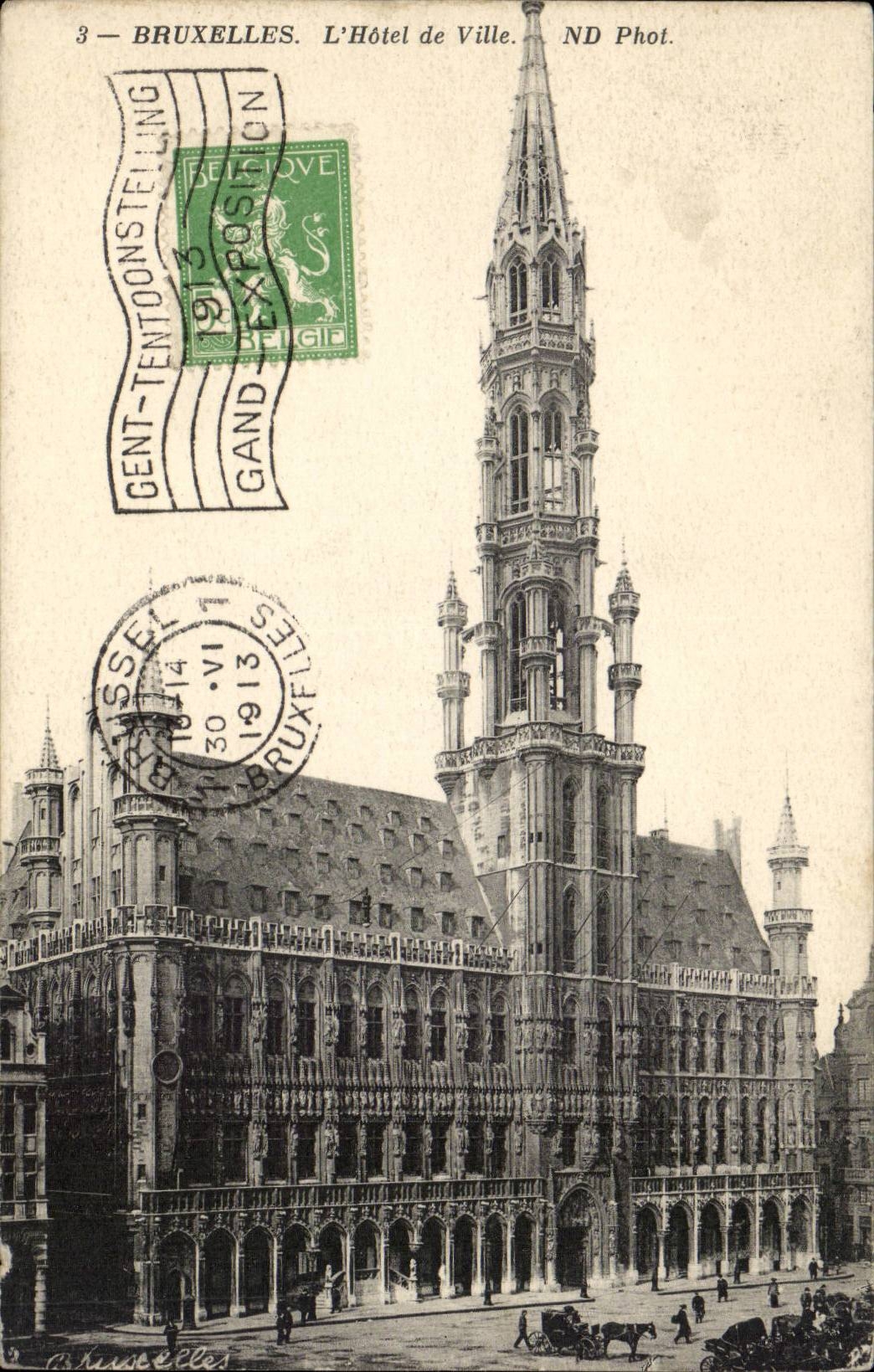 CPA Belgique Bruxelles L'hotel de ville