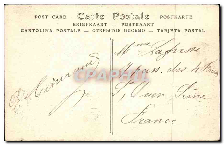 CPA Belgique Bruxelles L'hotel de ville — Rückseite