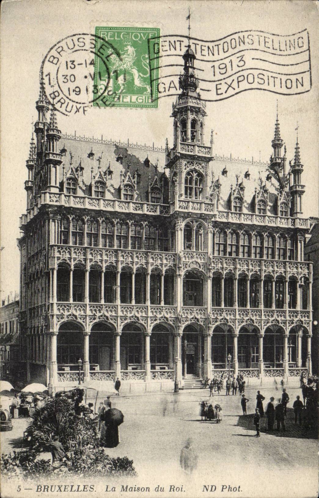 CPA Belgique Bruxelles La maison du roi