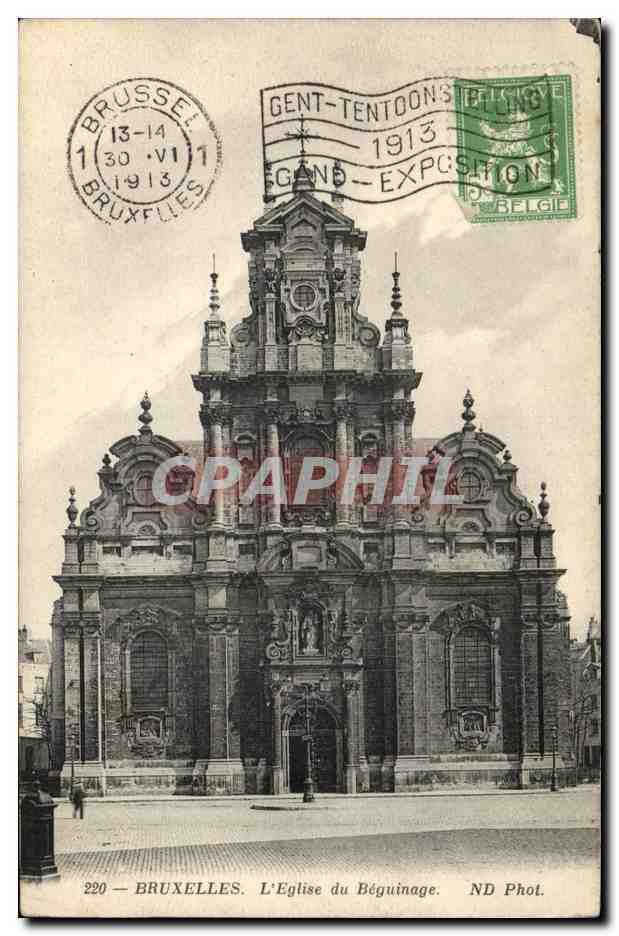 CPA Belgique Bruxelles L'eglise du beguinage