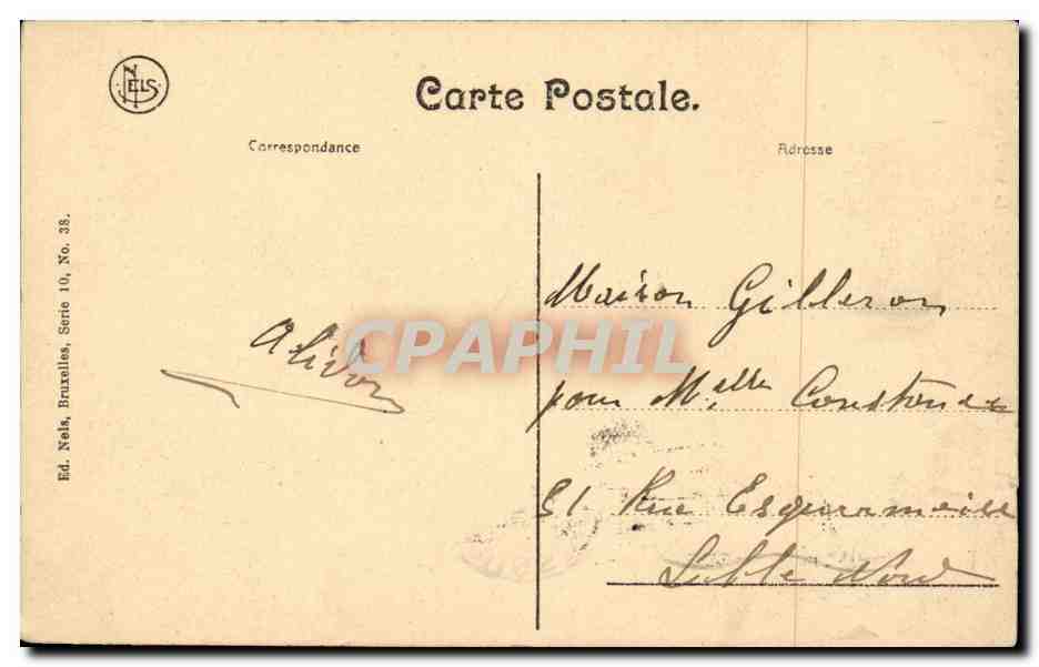 CPA Belgique Bruxelles Laeken La tour japonaise ( Japon Japan Nippon ) — Rückseite