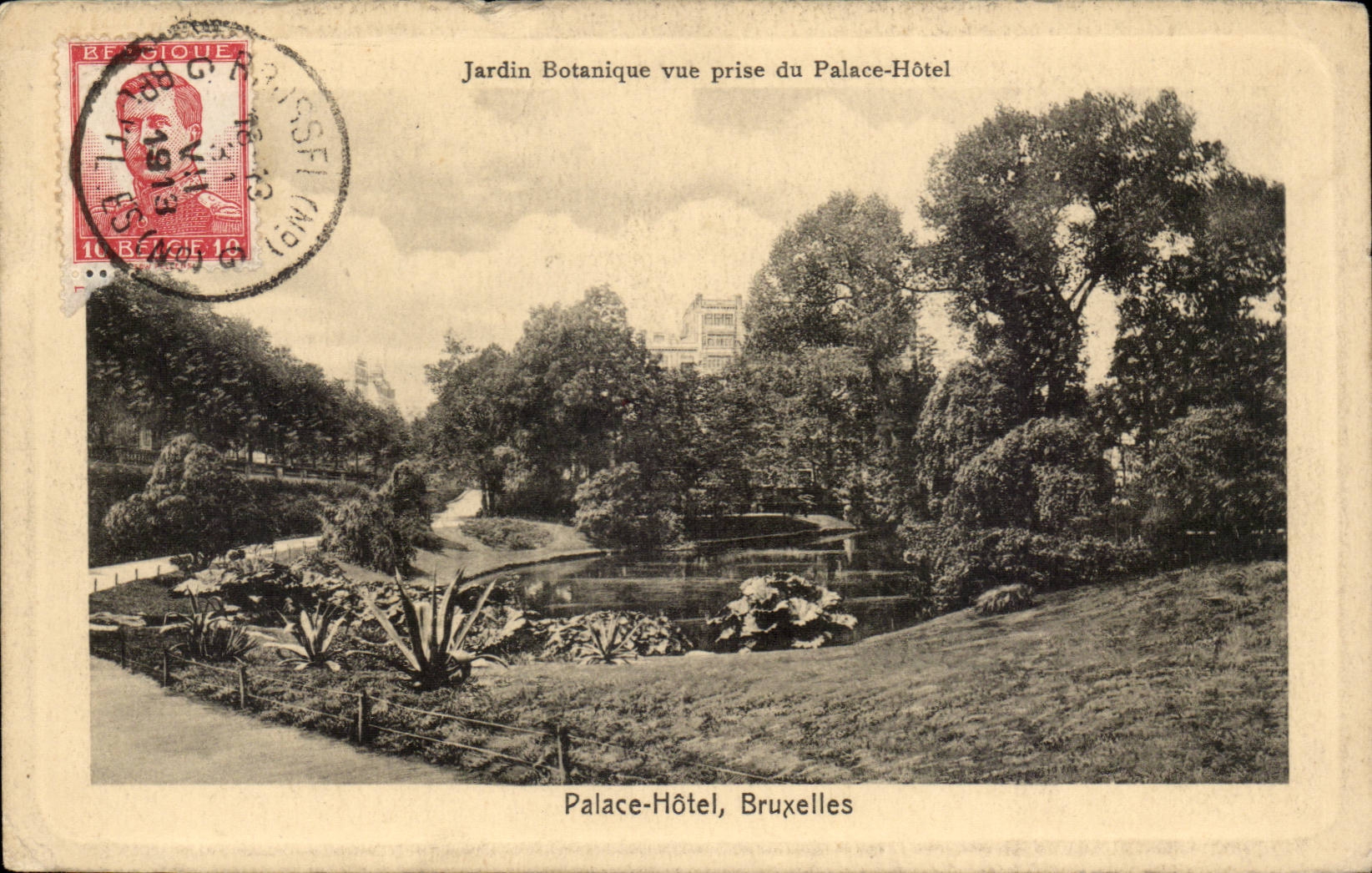 CPA Belgique Bruxelles Palace Hotel Jardin botanique