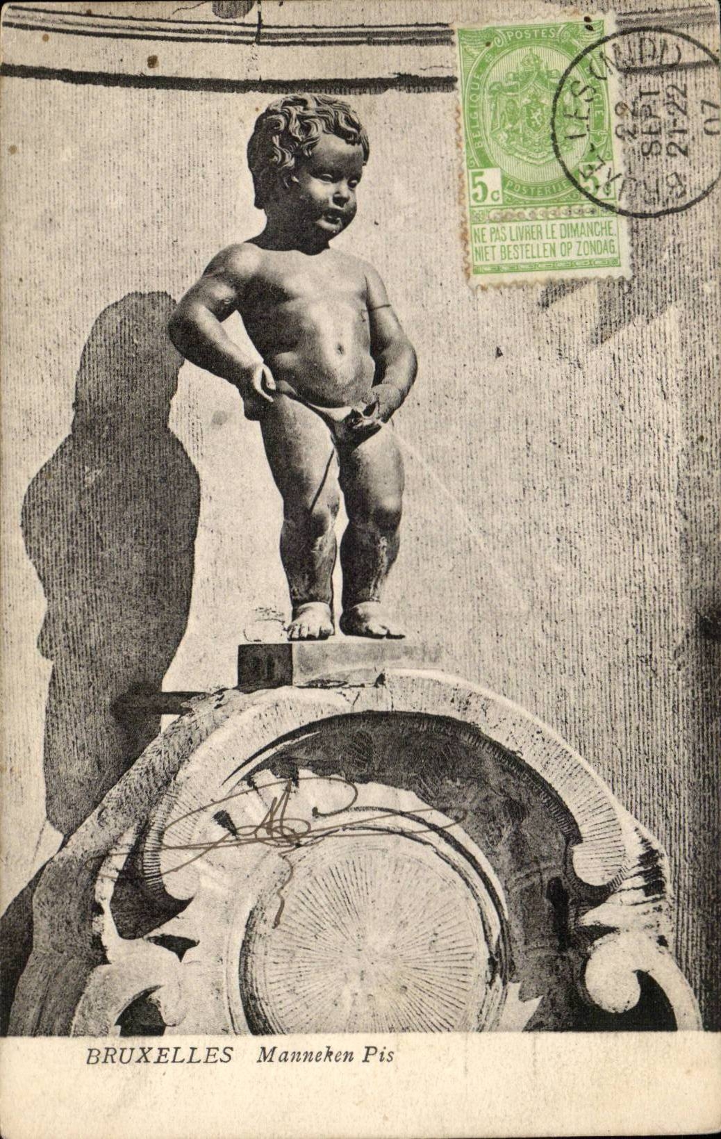 CPA Belgique Bruxelles manneken Pis
