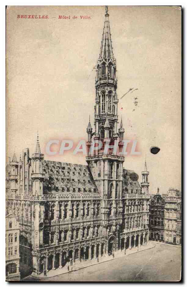 CPA Belgique Bruxelles Hotel de ville