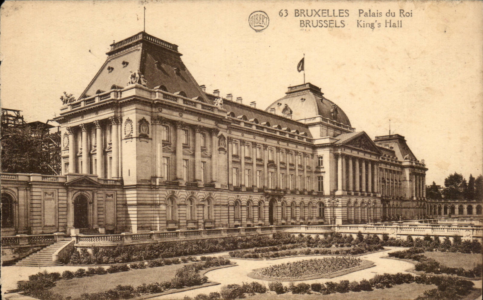 CPA Belgique Bruxelles Palais du roi