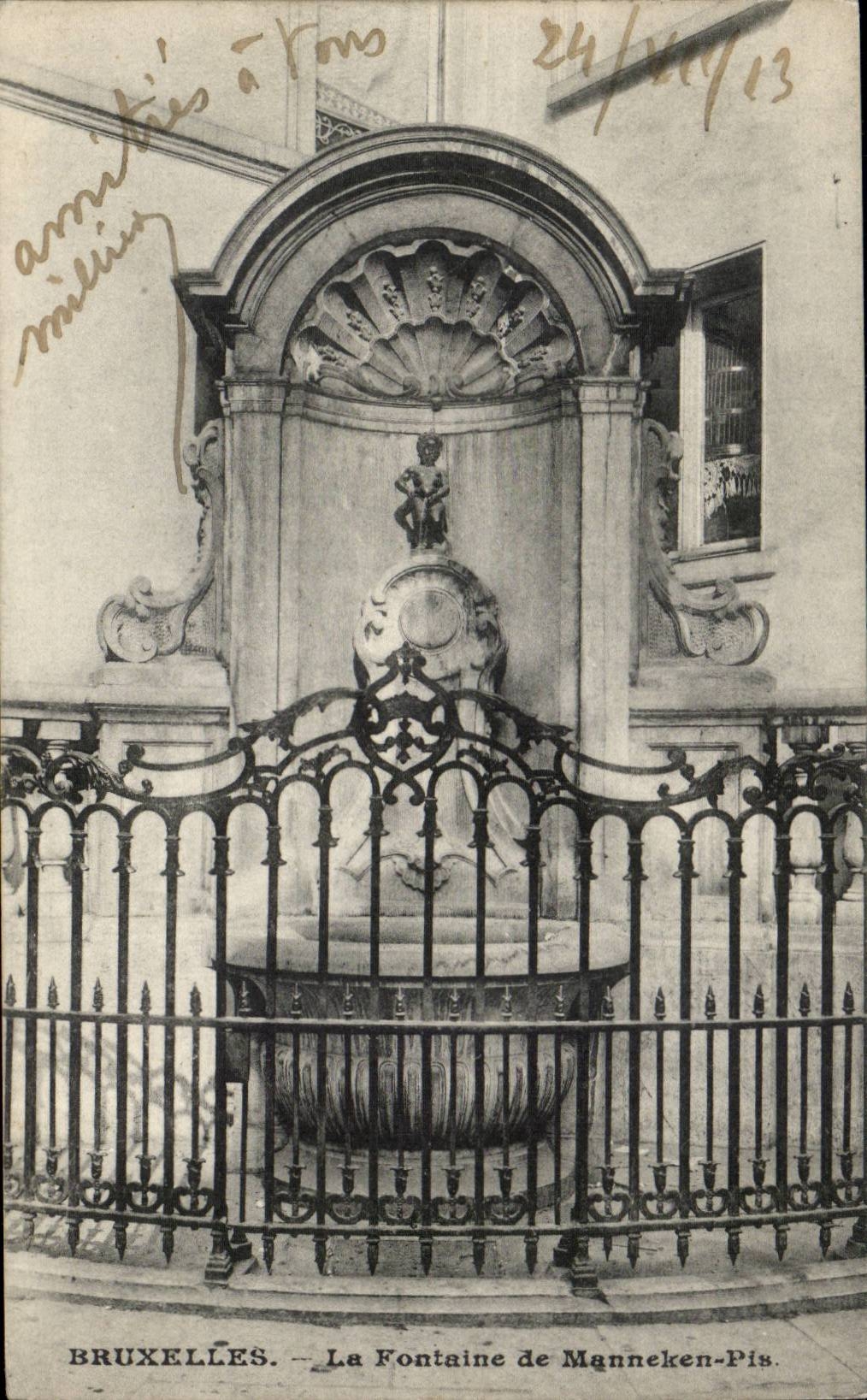 CPA Belgique Bruxelles La fontaine de Manneken pis